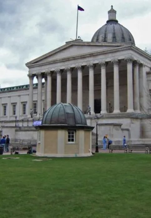 UCL Portico, Gower Street